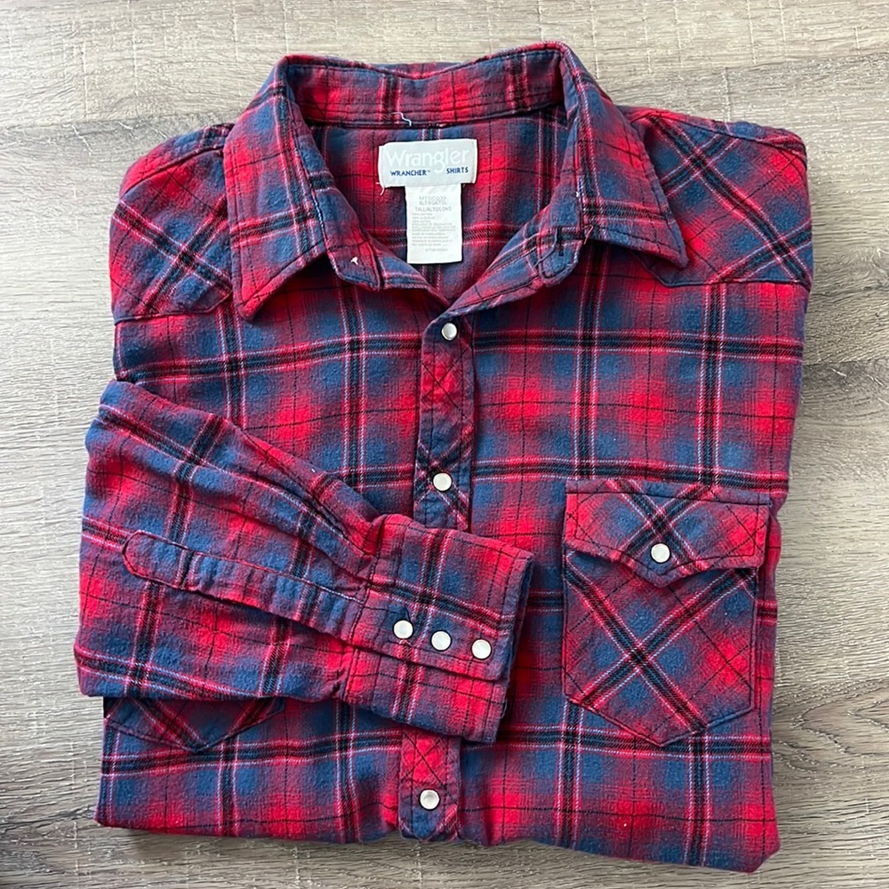 Wrangler Wrancher Shirts plaid button down